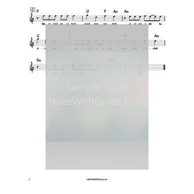 Merakeid Lead Sheet (Simchah Leiner) Album: Merakeid 2017-Sheet music-NoteWithGrace.com