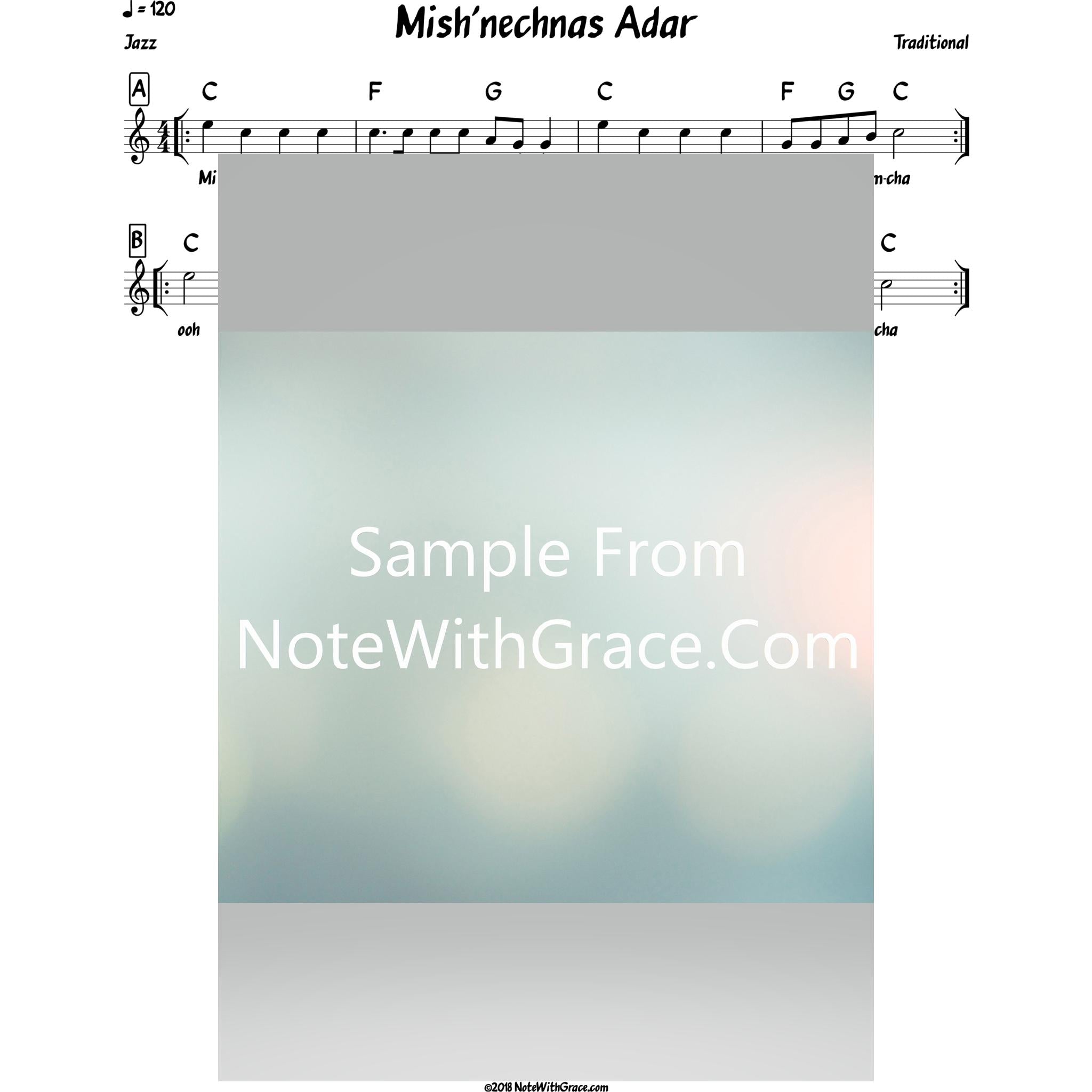 Purim Bundle Lead Sheets (Mixed Collections)-Sheet music-NoteWithGrace.com