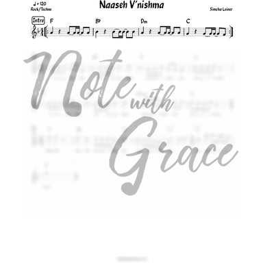 Naaseh V'nishma Lead Sheet (Simchah Leiner) Album: Live In Odessa-Sheet music-NoteWithGrace.com