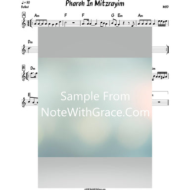 Pharoh In Mitzrayim Lead Sheet (MBD) Album: The Yiddish Collection 2007-Sheet music-NoteWithGrace.com