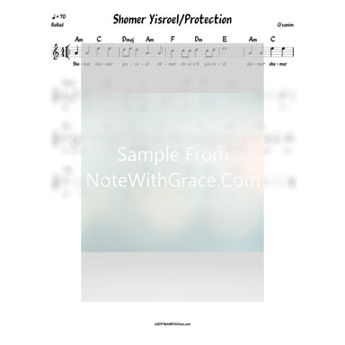 Shomer Yisrael - Protection Lead Sheet (G'vanim) Album: Singing Before The Gates 2017-Sheet music-NoteWithGrace.com