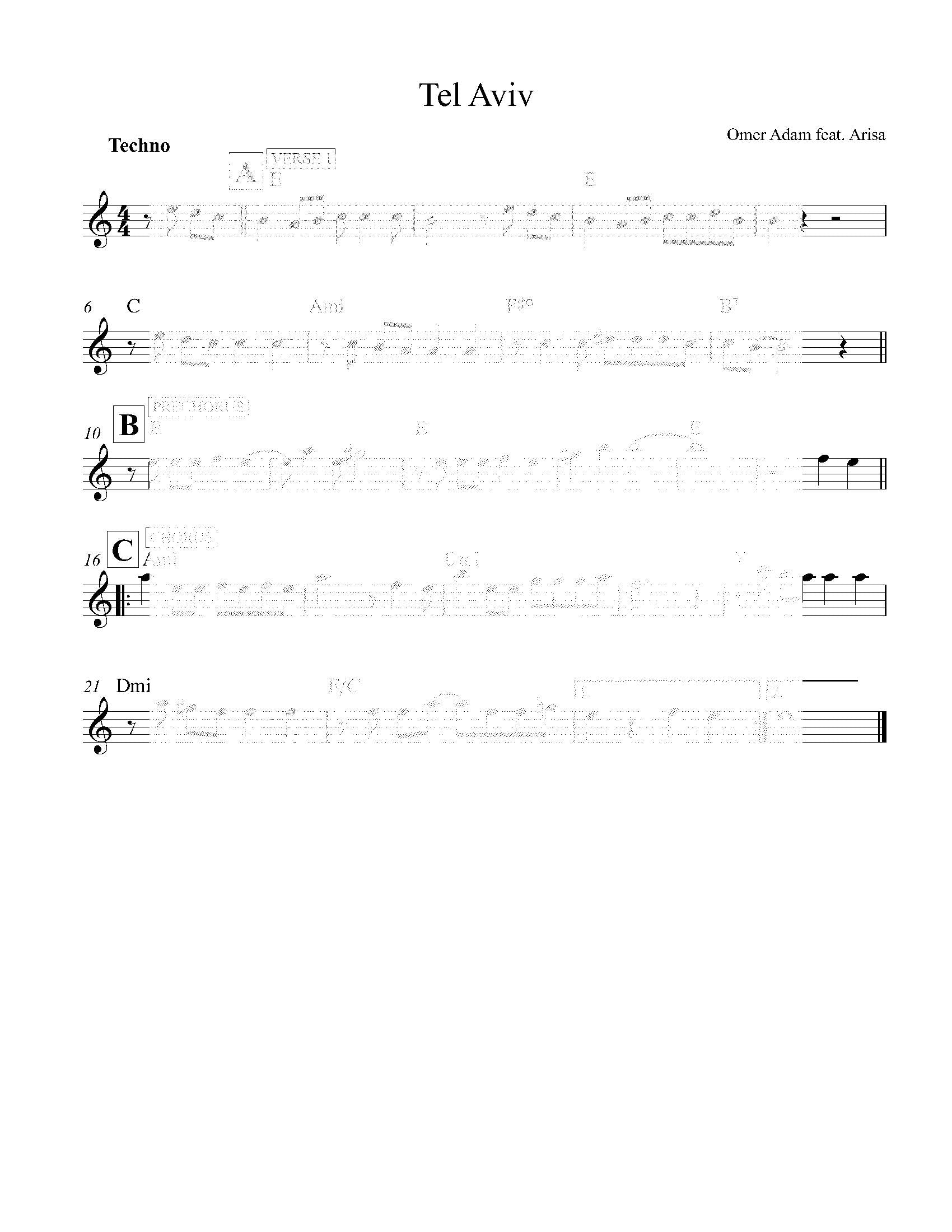 Tel Aviv By Omer Adam-NoteWithGrace.com