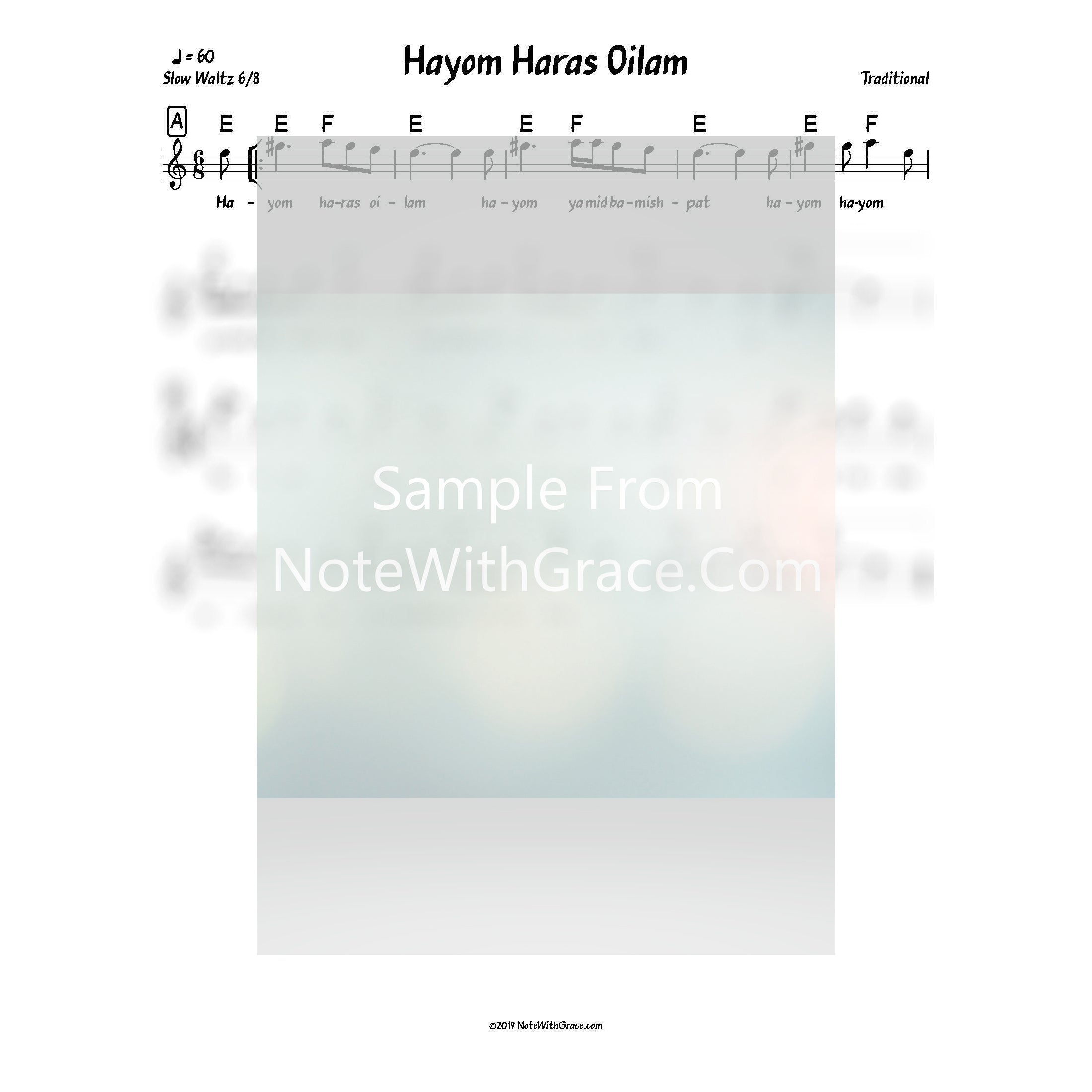 Tishrei Bundle Lead Sheets (Mixed Collections)-Sheet music-NoteWithGrace.com