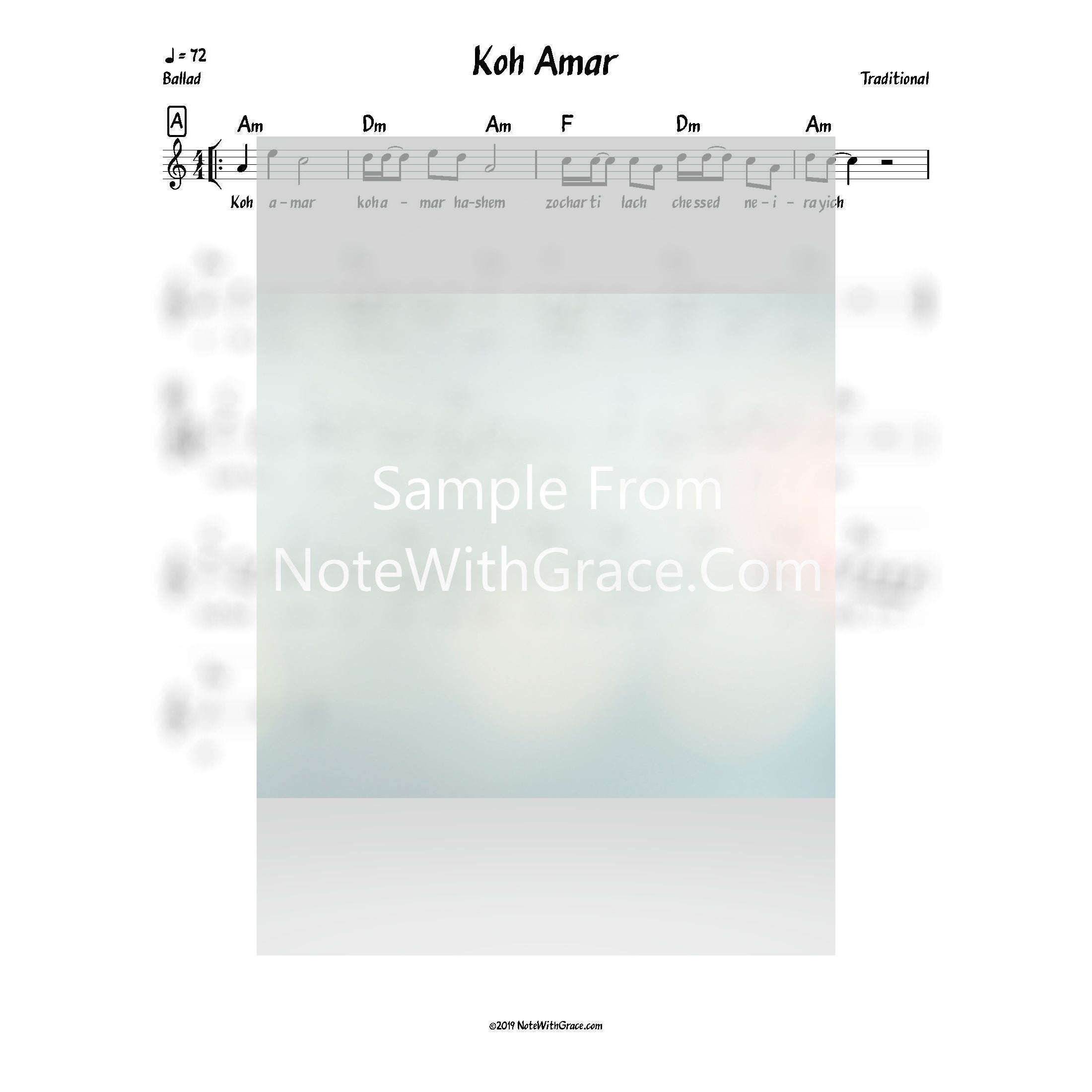 Tishrei Bundle Lead Sheets (Mixed Collections)-Sheet music-NoteWithGrace.com