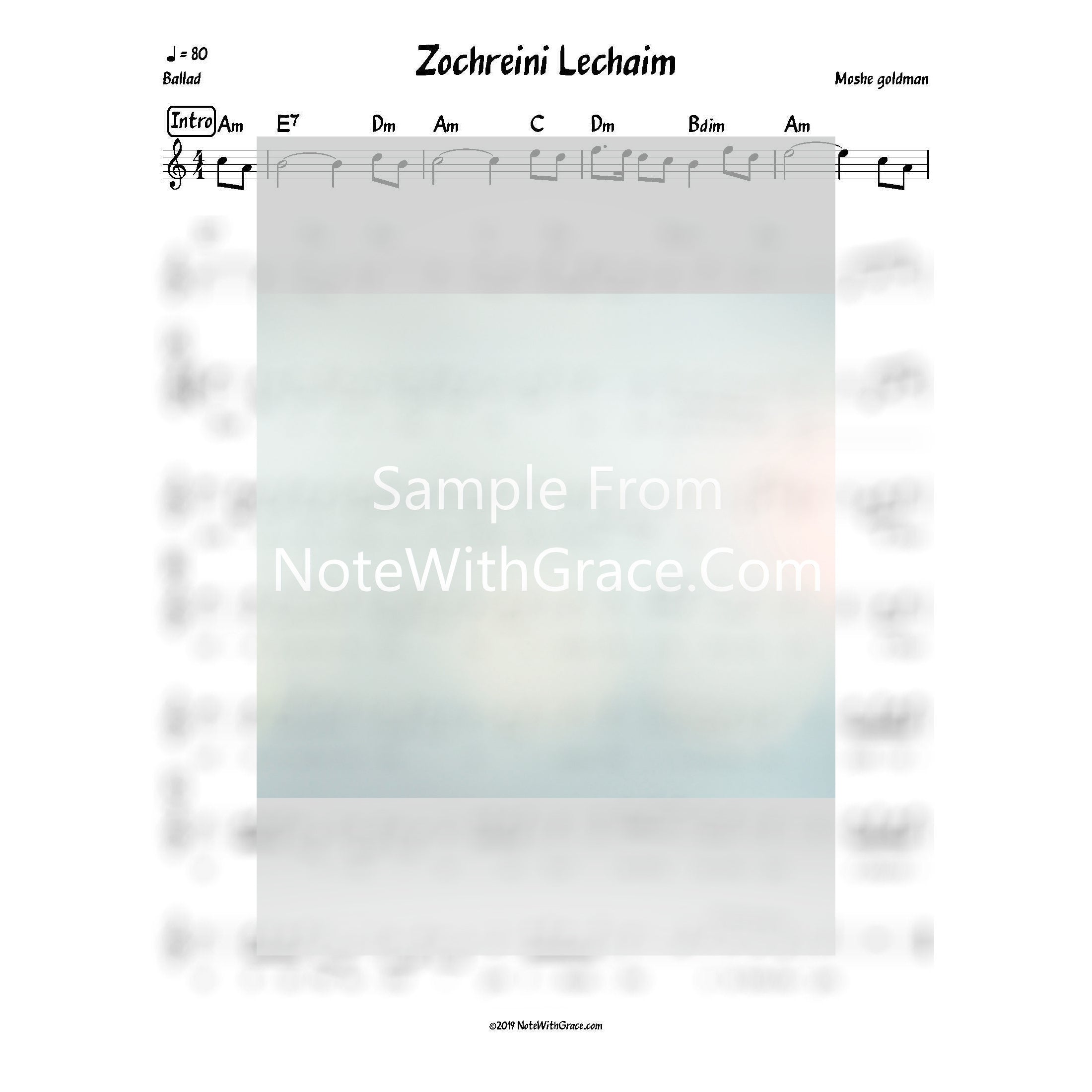 Tishrei Bundle Lead Sheets (Mixed Collections)-Sheet music-NoteWithGrace.com