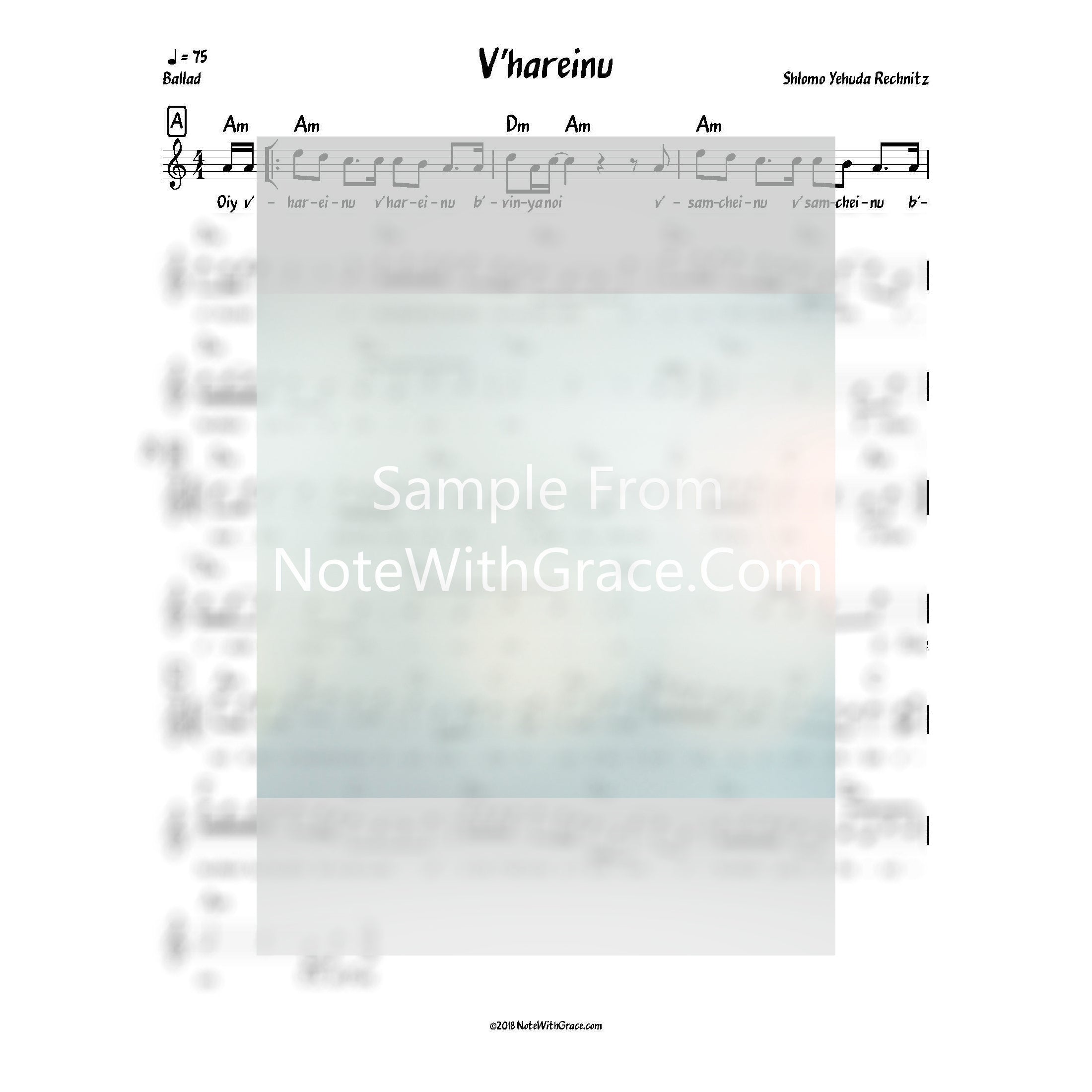 Succos Bundle Lead Sheets (Mixed Collections)-Sheet music-NoteWithGrace.com