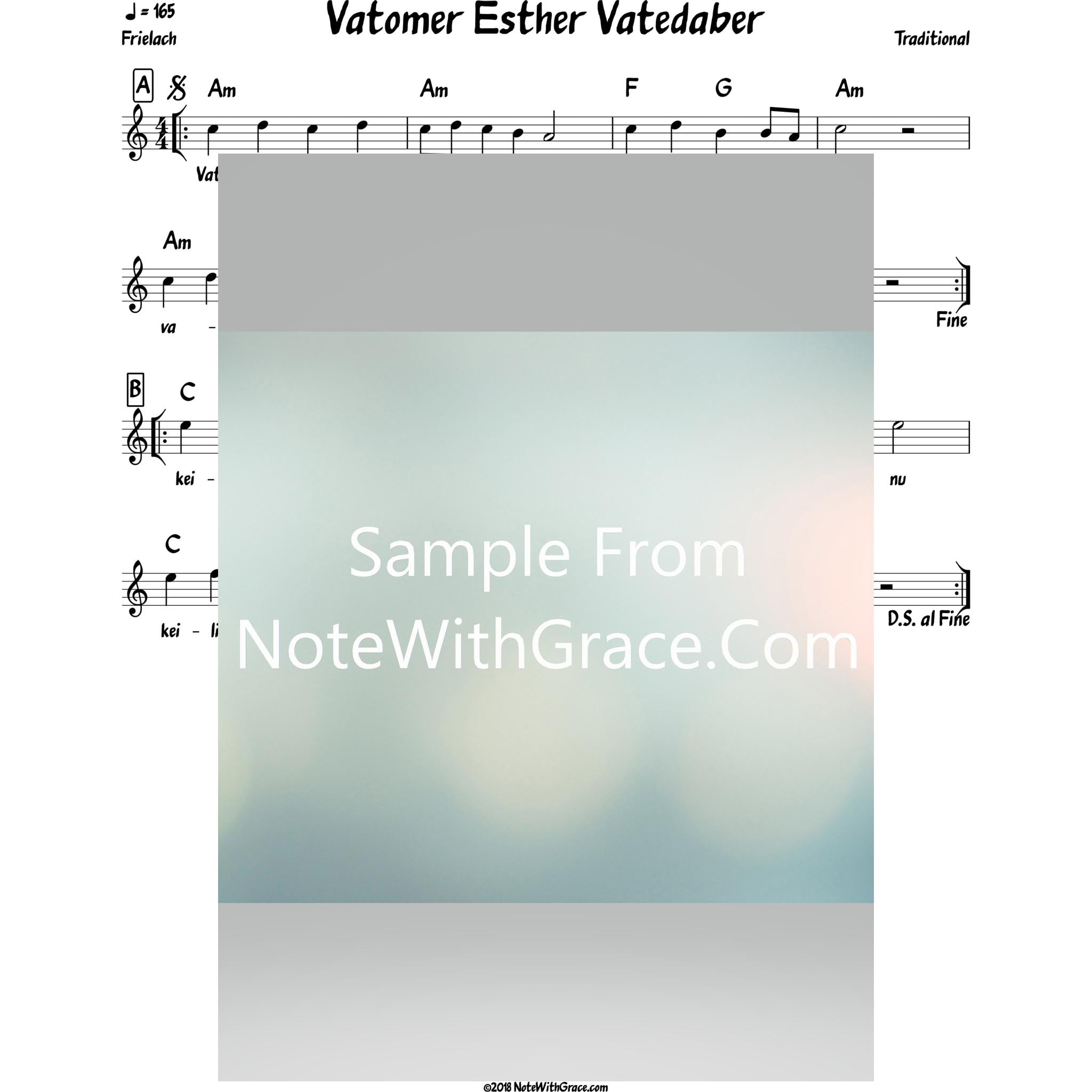 Purim Bundle Lead Sheets (Mixed Collections)-Sheet music-NoteWithGrace.com