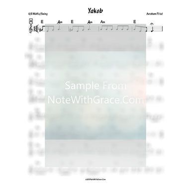 Yakob Lead Sheet (Avrohom Fried) Album: Yiddish Gems Vol. 1 2010-Sheet music-NoteWithGrace.com